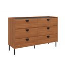 Ver imagem 3 de Cômoda 6 Gavetas em Mdf Quarto Design Contemporâneo