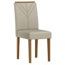 Ver imagem 2 de Cadeira para Mesa de Jantar Amanda Kit 2 Peças Ype Suede Veludo Nude – New Ceval