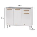 Ver imagem 6 de Balcão Triplo Diamante Smart 1 Gaveta com Tampo 818134 Telasul