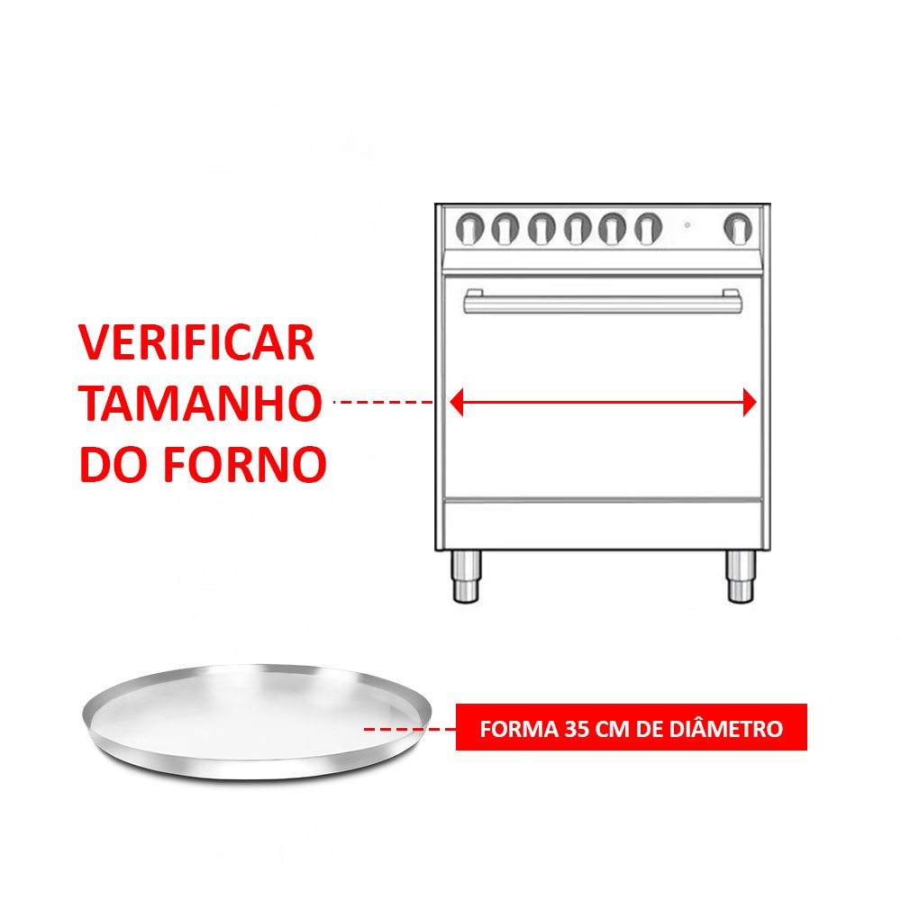 Forma para Pizza com Tampa - 35 Cm de Diâmetro Nutri Family 764 1 Fôrma - 3