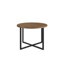 Ver imagem 4 de Mesa de Centro Média Estilo Industrial Base Metálica Preto