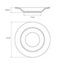 Ver imagem 4 de Prato Fundo de Porcelana 21cm Tramontina Arbo Cinza 680ml Decorado Cozinha Avulso