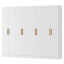 Ver imagem 1 de Guarda Roupa Casal 8 Portas 236 Cm Rg138 Neve Mxm