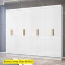 Ver imagem 6 de Guarda Roupa Casal 8 Portas 236 Cm Rg138 Neve Mxm