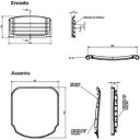 Ver imagem 2 de Conjunto Assento Encosto Cadeira Tubo 7/8 Escolar Adulto