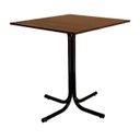 Ver imagem 2 de Conjunto Mesa de Jantar Quadrada Preta Tampo Imbuia com 4 Cadeiras Estofada Preta Encosto Madeira Ur
