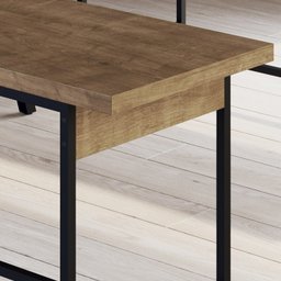 Banco 2 Lugares 110cm Est Aço Steel Quadra 27918 Vermont Artesano - 8