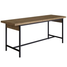 Banco 2 Lugares 110cm Est Aço Steel Quadra 27918 Vermont Artesano - 1