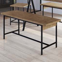 Banco 2 Lugares 110cm Est Aço Steel Quadra 27918 Vermont Artesano - 6