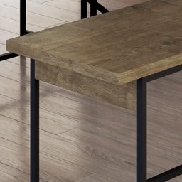 Banco 2 Lugares 110cm Est Aço Steel Quadra 27918 Vermont Artesano - 7