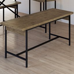 Banco 2 Lugares 110cm Est Aço Steel Quadra 27918 Vermont Artesano - 2