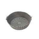 Ver imagem 1 de Forro para Air Fryer de Silicone Forma Reutilizavel Antiaderente Cinza