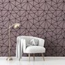 Papel de Parede Vinilico Rosa Formas Geométricas Quarto 6m - 5