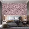 Papel de Parede Vinilico Rosa Formas Geométricas Quarto 6m - 2