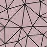 Papel de Parede Vinilico Rosa Formas Geométricas Quarto 6m - 1