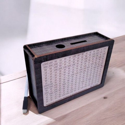 Cofrinho Cofre Guardar Dinheiro Woodbox Japones Poupança Pre
