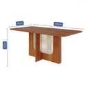 Ver imagem 2 de Mesa de Madeira Louise 180 Cm Cinamomo - Cimol