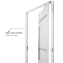 Ver mais imagens de Porta de Alumínio Pivotante 220x120cm com Friso e Puxador Linha Project MGM Abertura Esquerda Branco