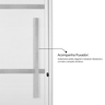 Porta de Alumínio Pivotante 220x110cm com Friso e Puxador Linha Project MGM - 12