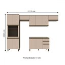 Ver imagem 4 de Cozinha Completa Connect 12 Portas 2 Gavetas 100% Mdf Duna/cristal - Henn