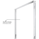 Ver imagem 5 de Porta de Alumínio Pivotante 220x120cm com Friso e Puxador Linha Project MGM Abertura Direita Branco