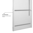 Ver imagem 7 de Porta de Alumínio Pivotante 220x120cm com Friso e Puxador Linha Project MGM Abertura Direita Branco