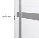 Ver mais imagens de Porta de Alumínio Pivotante 220x120cm com Friso e Puxador Linha Project MGM Abertura Direita Branco