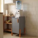 Ver imagem 1 de Armário Poseidon Aparador para Cozinha Área Gourmet e Cantinho do Café - Cinza