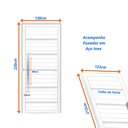 Ver imagem 3 de Porta de Alumínio Pivotante 220x130cm com Friso e Puxador Linha Project Mgm