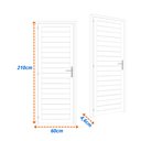 Ver imagem 3 de Porta de Alumínio Laminada 210x60cm Soft Plus Mgm