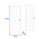 Ver imagem 3 de Porta de Alumínio Laminada 210x60cm Soft Plus Mgm Abertura Direita