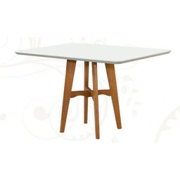 Mesa de Jantar Base de Madeira Maciça - Milão-1,20 x 0,90 metros - Art Salas - 1