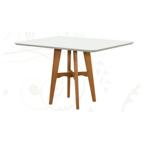 Mesa de Jantar Base de Madeira Maciça - Milão-1,20 x 0,90 metros - Art Salas