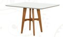 Ver imagem 1 de Mesa de Jantar Base de Madeira Maciça - Milão-1,20 x 0,90 metros - Art Salas