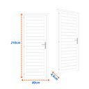 Ver imagem 3 de Porta de Alumínio Laminada 210x80cm Soft Plus MGM Abertura Direita Branco
