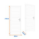 Ver imagem 3 de Porta de Alumínio Laminada 210x80cm Soft Plus Mgm Abertura Direita