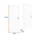 Ver imagem 2 de Porta de Alumínio Laminada 210x70cm Soft Plus Mgm