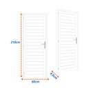 Ver imagem 3 de Porta de Alumínio Laminada 210x60cm Soft Plus Mgm