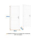 Ver imagem 3 de Porta de Alumínio Laminada 210x60cm Soft Plus Mgm