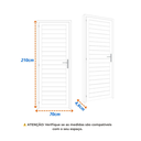Ver imagem 3 de Porta de Alumínio Laminada 210x70cm Soft Plus MGM Abertura Esquerda Branco