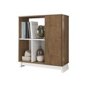 Ver imagem 2 de Aparador Buffet Sala Monet 1 Porta com Prateleiras Madero Canela/Off White