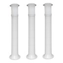 Ver imagem 1 de Poste Balizador Luminária Casa Jardim 75cm Branco Kit 3