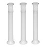 Poste Balizador Luminária Casa Jardim 75cm Branco Kit 3 - 1