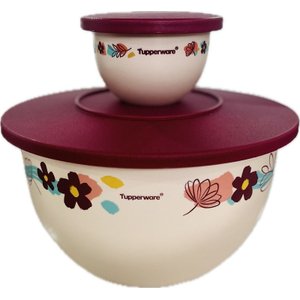 Tupperware Kit 2 Peças Tigelas Murano Flores Ao Vento Kit 2 Peças Tigelas Murano Flores Ao Vento