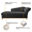 Ver imagem 6 de Kit Diva Recamier Vanessa 140cm Lado Esquerdo e 02 Poltronas Laura Linho - Doce Sonho Móveis RECAMIE