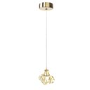 Ver imagem 7 de 4 Pendente Cristal K9 Cabeceira Metal Dourado G9 Bet13
