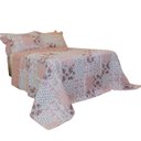 Ver imagem 5 de Kit Colcha Solteiro Bouti Cobre Leito Estampado 2 Peças Cor:Patchwork