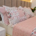 Ver imagem 4 de Kit Colcha Solteiro Bouti Cobre Leito Estampado 2 Peças Cor:Patchwork