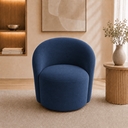 Ver imagem 1 de Poltrona Decorativa Yara Base Giratória Veludo Sala Estar Quarto Recepção Confortável
