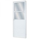 Ver imagem 1 de Porta de Alumínio 210x80cm com 2 Vidros Mini Boreal Linha Solida MGM Abertura Direita Branco